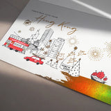Letterpress Greeting Card - Christmas Love from Hong Kong