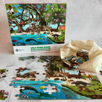 DOUBLE-SIDED 100PC PUZZLE: WILD HONG KONG