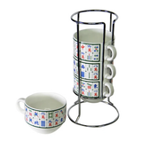 Mahjong Stackable Mug Set