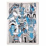 Lion Dance Tea Towel
