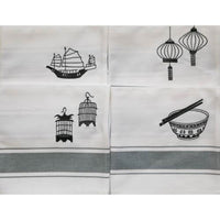 Hong Kong Icon Embroidery Napkins