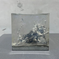 Concrete x Resin Art - "Pollution " Cube