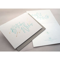 Letterpress Greeting Card - For Birthday