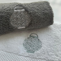 Face Towel With Embroidery