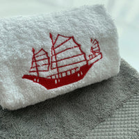 Face Towel With Embroidery