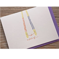 Letterpress Greeting Card - For Love 2