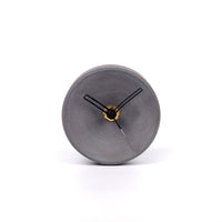 Concrete Small Concave Clock on Desk