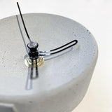 Concrete Small Concave Clock on Desk
