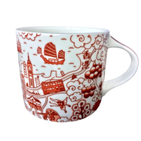 Hong Kong Willow Pattern Mug – Red