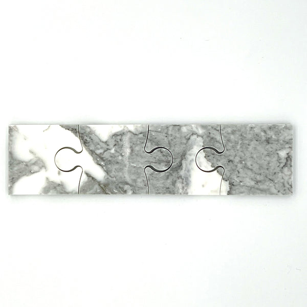 Marble Puzzle (4 pieces in a row, Grey)