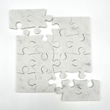 Marble Puzzle (16 pieces square, White)