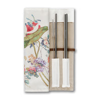 A hundred flowers Travel Roll with Drinking Straw 《百花圖》午餐墊飲管套裝