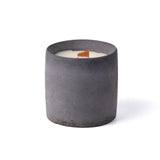 Concrete Cup with Wood Wick Candle (Large)