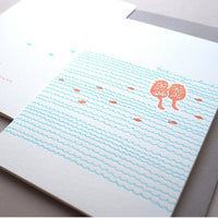 Letterpress Greeting Card - For Love 1