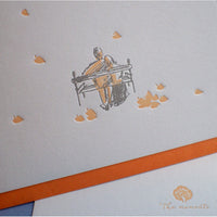 Letterpress Greeting Card - For Love 2