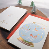 Letterpress Greeting Card - For Christmas 1
