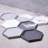 Concrete Small Hexagon Tray