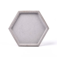 Concrete Small Hexagon Tray